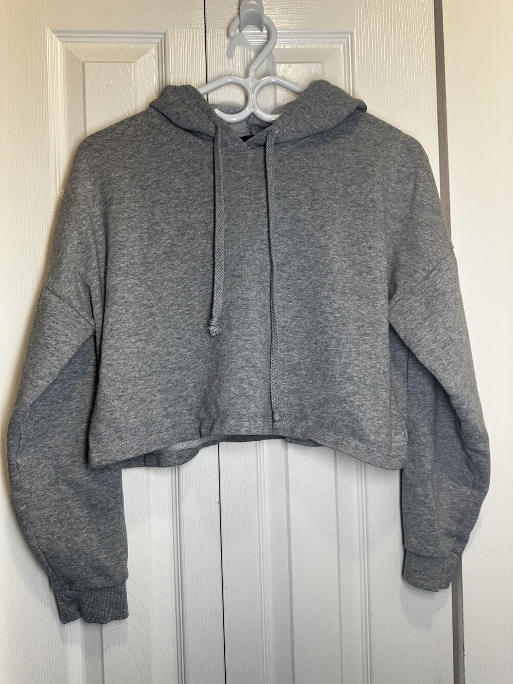 Ripzone Women's Heather Grey Cropped Hoodie Size Large #127